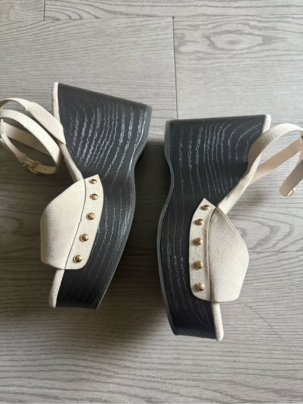 Seychelles Neutral Cream Open-Toe Ankle-Strap Platforms